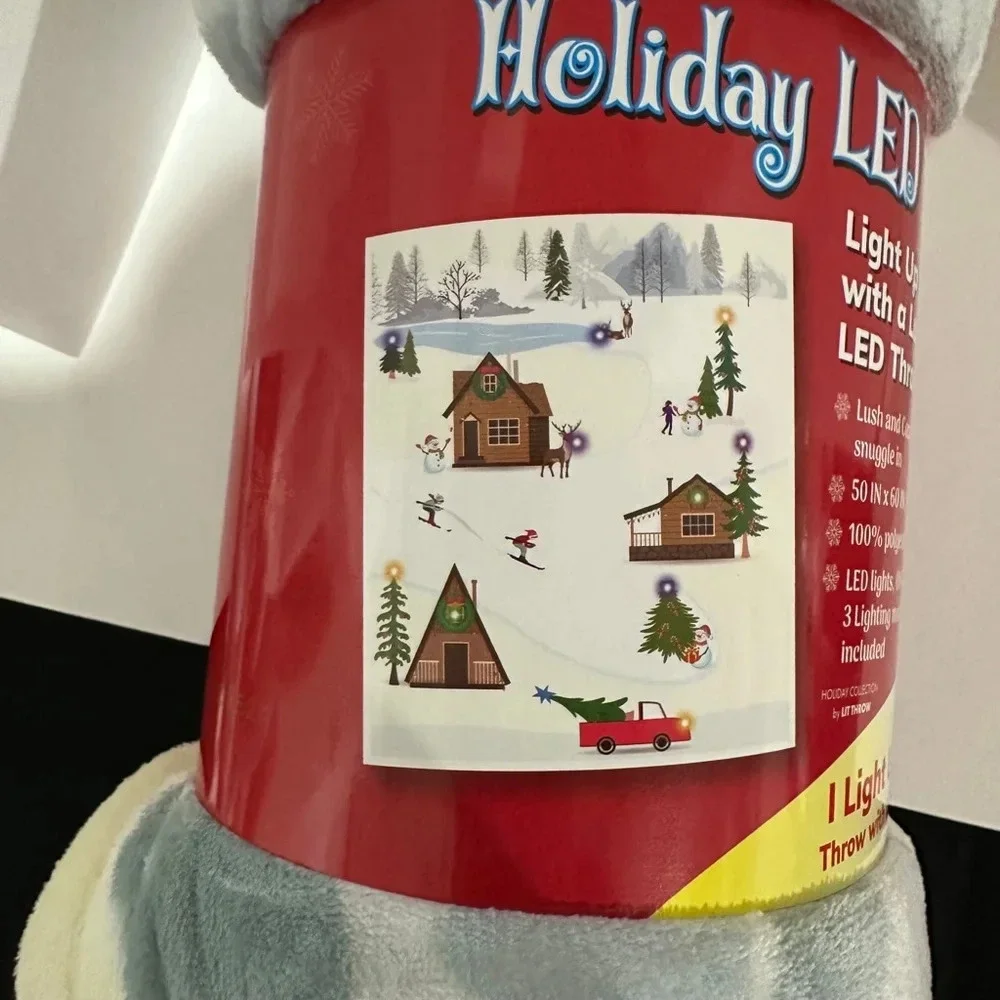 Star Elite Holiday LED Throw Blanket, 50